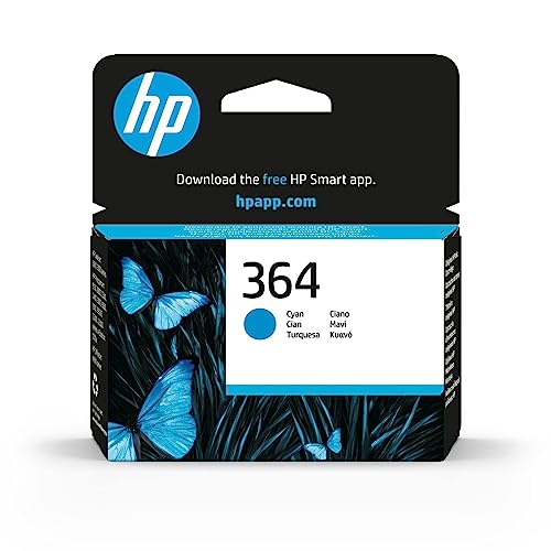 HP CB318EE 364 Original Ink Cartridge, Cyan, Single Pack