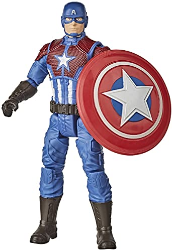 Marvel Avengers Hasbro Marvel Gamerverse 6-inch Captain America Action Figure Toy, Shining Justice Armor, From Age 4