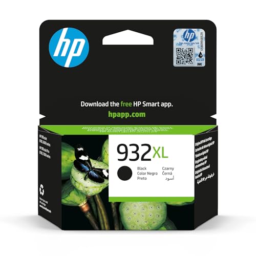 HP CN053AE 932XL High Yield Original Ink Cartridge, Black, Single Pack