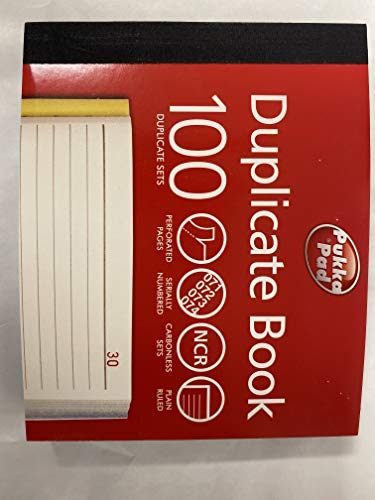 Pukka Pads Plain Ruled Duplicate Book
