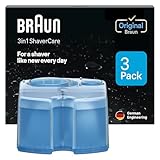 Braun Clean and Renew Refill Replacement Cartridges for Electric Shaver, 3 Pack
