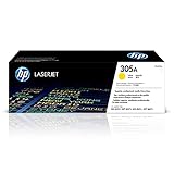 HP CE412A 305A Original LaserJet Toner Cartridge, Yellow, Single Pack