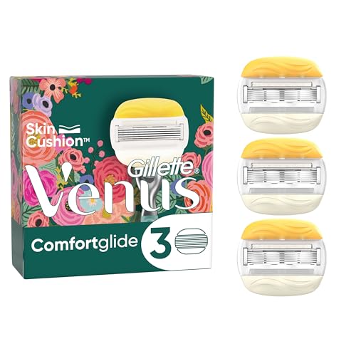 Gillette Venus ComfortGlide Razor Blade Refills x3, For Women, With 5 Close-Shave Blades For Soft Skin