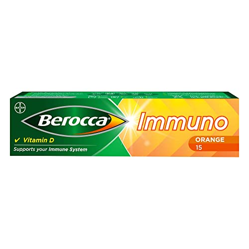 Berocca Immuno Orange Flavour Effervescent 15 Tablets