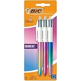 BIC 4 Colours Gradient Ball Pens x3