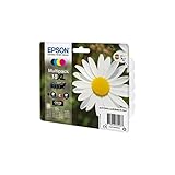 Epson 18XL Daisy High Yield Genuine Multipack, 4-colours Ink Cartridges, Claria Home Ink