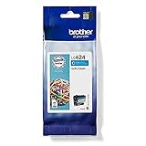 Brother LC-424C Inkjet Cartridge, Cyan, Single Pack, Standard Yield, includes 1 x Inkjet Cartridge, Brother Genuine Supplies