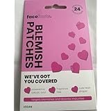 Face facts Blemish Patches, 24 Count, Heart-Shaped Spot Treatment, Pink