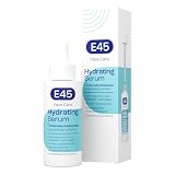 E45 Face Hydrating Serum - Instant 48-Hour Hyaluronic Acid Formula for Dry, Sensitive & Eczema Prone Skin - Rehydrating & Reinvigorating Serum