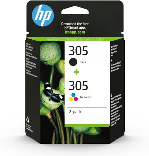 HP 305 Black/Tri-Colour Original Ink Cartridges Pack of 2