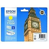 Epson T7034 Big Ben Yellow Genuine, Ink Cartridge DuraBrite Ultra