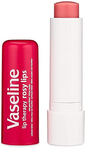 Vaseline Lip Therapy Stick Rose Lips with Petroleum Jelly for Soft Smooth Lips | Intensive Lip Repair Treatment for Cracked, Dry, and Chapped Lips 4.8g