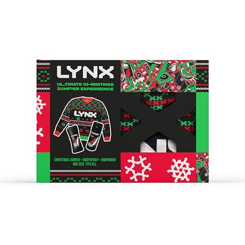 LYNX Ultimate Christmas Jumper Deodorant Gift Set Body Wash & Body Spray Christmas gifts for him 2 piece