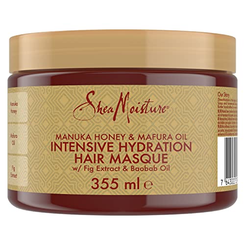 SHEA MOISTURE Manuka Honey & Mafura Oil Intensive Hydration Hair Mask sulphate and silicone free hair mask for dry hair for dry, damaged hair 355 ml