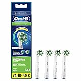 Oral-B CrossAction Toothbrush Heads Pack Of 4 Replacement Refills For Electric Rechargeable Toothbrush