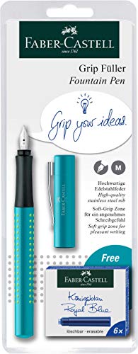 Faber-Castell Grip 2010 Fountain Pen - Left and Right Handed - Assorted Colours - 140991
