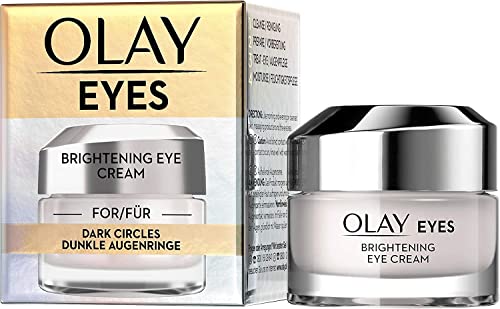 Olay Brightening Eye Cream for Dark Circles With Niacinamide Caffein & Orange Peel Extract Brighten & Awaken Your Eyes, 15ml