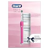 Oral-B Pro 1 680 Electric Toothbrush Design Edition Rechargeable Pink with White case