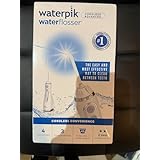 Waterpik Cordless Advanced Water Flosser with 3 Pressure Settings, Dental Plaque Removal Tool Ideal for Travel or Small Bathrooms with Rechargeable Battery, White (WP-560UK)
