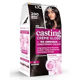 L'Oréal Paris Casting Crème Gloss, Semi-Permanent Hair Dye, Radiant & Natural Colour, No-ammonia, Semi-Permanent Hair Colour Lasts 32 Washes, Shade: 200 Ebony Black