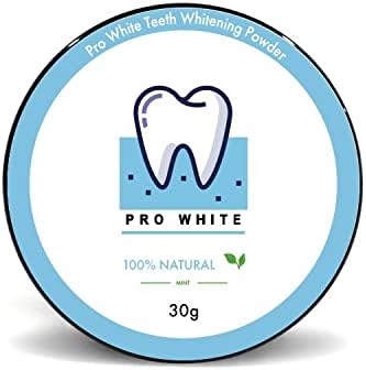 Pro White Activated Charcoal Teeth Whitening Powder Mint