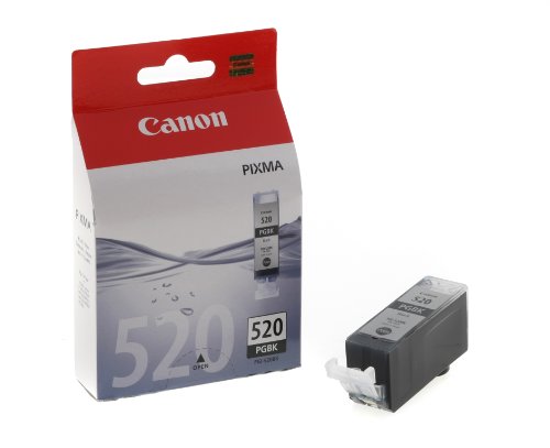 Canon PGI-520BK Ink Cartridge for Printers (Black, Black, 19 ml, Blist
