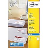 Avery J8173‑25 Address Labels – 250 Self‑Adhesive Labels (99.1 × 57 mm) on 25 A4 Sheets | QuickPEEL™ Inkjet Mailing & Shipping Stickers
