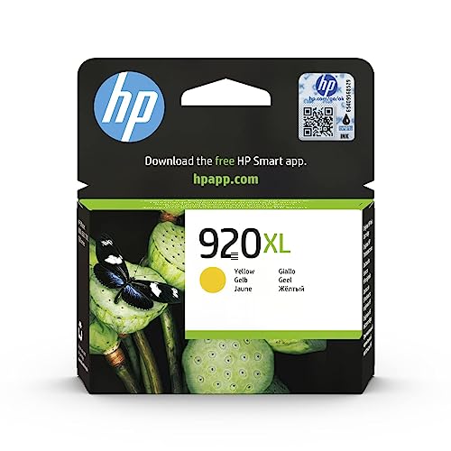 HP CD974AE 920XL High Yield Original Ink Cartridge, Yellow, Single Pack