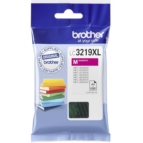 Brother LC-3219XLM Inkjet Cartridge, Magenta, Single Pack, Super High Yield, Includes 1 x Inkjet Cartridge, Brother Genuine Supplies