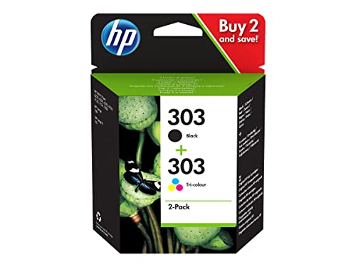 HP 303 (3YM92AE) Original Printer Cartridges 2 Count (Pack of 1)