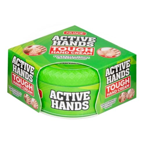 Nuage Active Hands Tough Hand Cream for Extremely Dry, Cracked Skin | Fast-Absorbing, Non-Greasy Formula | Intense Moisturiser for Hardworking Hands (150g)