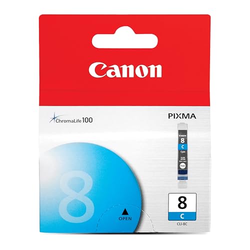 Genuine Canon CLI-8 Cyan Ink Tank For Pro9000 and Pro9000 Mark II
