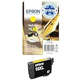 Epson 16XL Yellow Pen & Crossword High Yield Genuine, DURABrite Ultra Ink, XL High Capacity