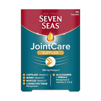 Seven Seas JointCare Supplex, With Glucosamine, Omega-3, Vitamins C, D and E, Manganese, Food Supplements, 30-Day Pack