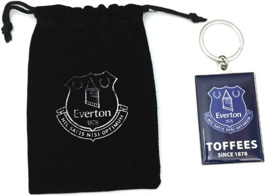 Everton Toffees Keyring In Velvet Gift Bag