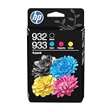HP 932/933 Black/Cyan/Magenta/Yellow Original Ink Cartridges 4-Pack