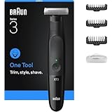 Braun Hybrid Electric Trimmer Series X, Beard Trimmer for Men with Two-Way Comb & Flex Head, for Face & Grooming with Innovative 4D-Blade, Waterproof, Cordless 45-Minute Battery Run-Time, XT3100