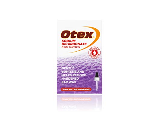 Otex Sodium Bicarbonate Ear Drops for Ear Wax Removal. Effective, Natural and Gentle Removal of Excessive, Hardened Ear Wax. Softens and Helps Remove Ear Wax, 10ml