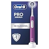 Oral-B Pro Junior Electric Toothbrush, 1 Purple Handle, 1 Toothbrush Head, Designed By Braun, For Ages 6+