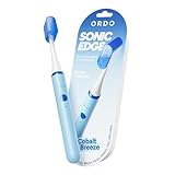 ORDO Sonic Edge Rechargeable Electric Toothbrush for Adults, Compact Sonic Toothbrush with USB-C, 6+ Weeks Battery, Travel Cap, 1 Brush Head & Cable (Cobalt Breeze)