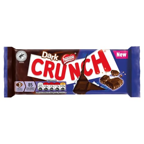 Nestle Crunch Bar Dark Milk Chocolate 100g