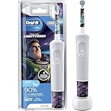 Oral-B Kids Electric Toothbrush, Christmas Gifts for Kids, 1 Toothbrush Head, x4 Disney Lightyear Stickers