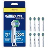 Oral-B Pro Precision Clean Toothbrush Heads, Pack of 8 Counts, Suitable for Mailbox