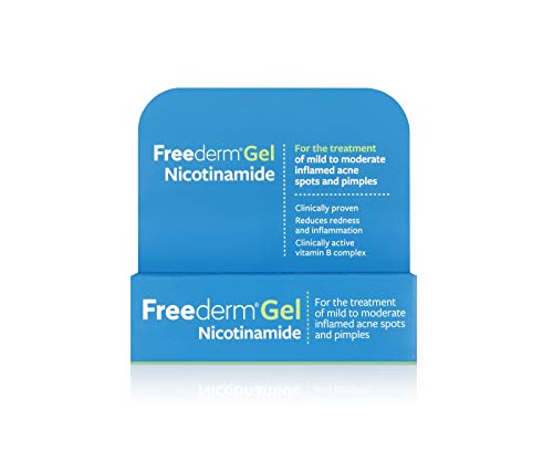 Freederm Gel With Nicotinamide. For Mild to Moderate Inflamed Acne Spots and Pimples. 10g