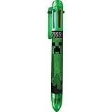 Minecraft Multicolour Pens 6-in-1 Retractable Ballpoint Pens Rainbow Barrel Novelty Pen