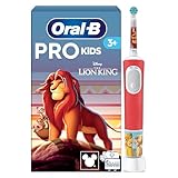 Oral-B Pro Kids Electric Toothbrush, 1 Handle Featuring Disney The Lion King, 1 Toothbrush Head, Designed by Braun, for Ages 3+