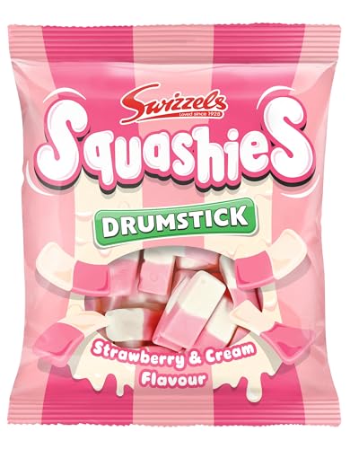 Swizzels Drumstick Squashies Strawberry & Cream Flavour 140g