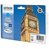 Epson T7032 Big Ben Cyan Genuine, Ink Cartridge DuraBrite Ultra