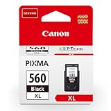 Canon Ink - PG-560XL High Yield Genuine Black Printer Ink Cartridge - Prints Up to 400 A4 Pages (1 x Cartridge)