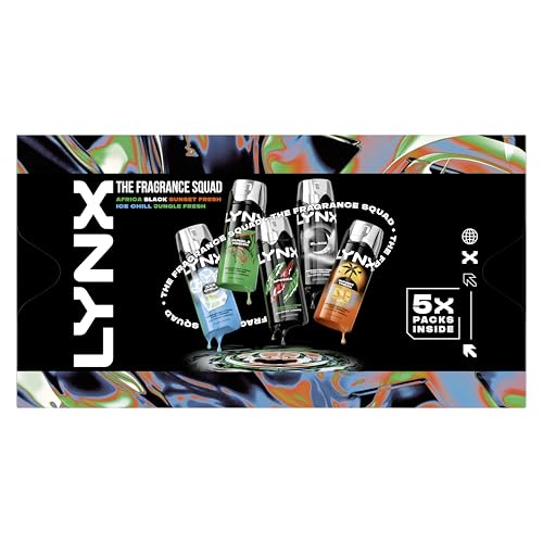 Lynx Fragrance Squad Gift Set 5 Pack Mixed